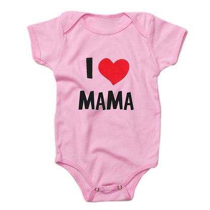 Funny Super Mama Papa Printed Baby Romper New Fashion For Boys & Girls - Plush Fashions Shop 