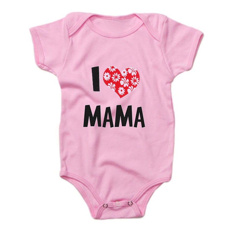 Funny Super Mama Papa Printed Baby Romper New Fashion For Boys & Girls - Plush Fashions Shop 