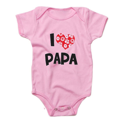 Funny Super Mama Papa Printed Baby Romper New Fashion For Boys & Girls - Plush Fashions Shop 