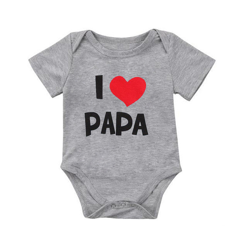 Funny Super Mama Papa Printed Baby Romper New Fashion For Boys & Girls - Plush Fashions Shop 