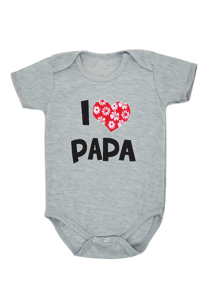 Funny Super Mama Papa Printed Baby Romper New Fashion For Boys & Girls - Plush Fashions Shop 