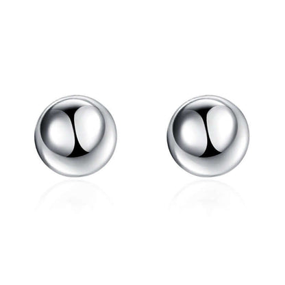 Creative 6M 8M 10M Bead Stud Earrings - Plush Fashions Shop 