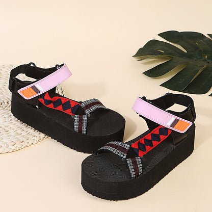 Platform Platform Sandals With Women's Sandals - Plush Fashions Shop 