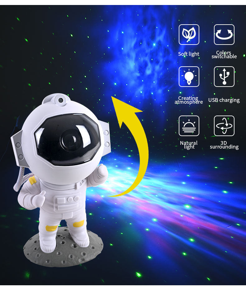 Galaxy Star Astronaut Knight Light Lamp Home Room Decoration Bedroom Decor