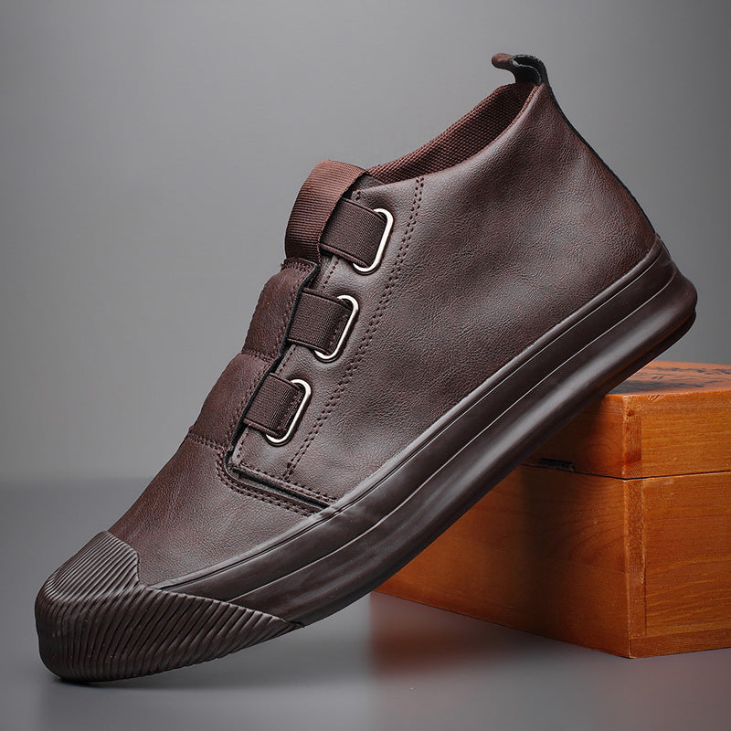 Mens Casual Leather Footwear Shoes - Plush Fashions Shop 