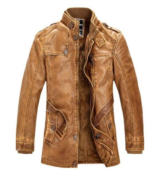 Duolino Classic Leather Jacket - Plush Fashions Shop 