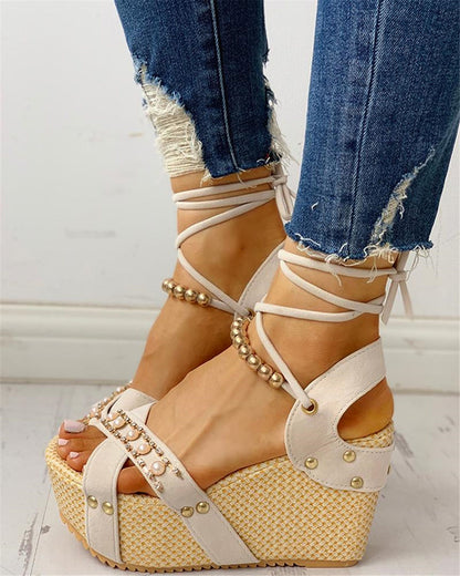 Summer New Style High Heel Sandals Women Fashion Casual Shoes - Plush Fashions Shop 