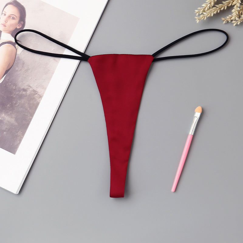 Women's Minimalist Low Waisted Underwear With One Rope - Plush Fashions Shop 