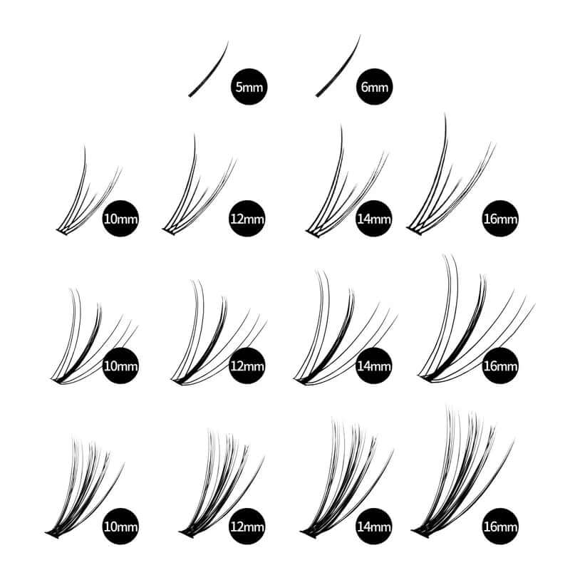 Veyesbeauty Clusters ONE MORE+ DIY Lash | Bottom Lash | 7D 20D Cluster Lashes Eyelashes Makeup