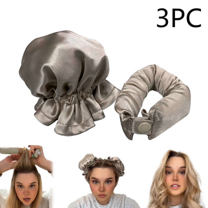 New Heatless Curl Stick With Cloth Cover Cute Ball Head Hair Curler - Plush Fashions Shop 