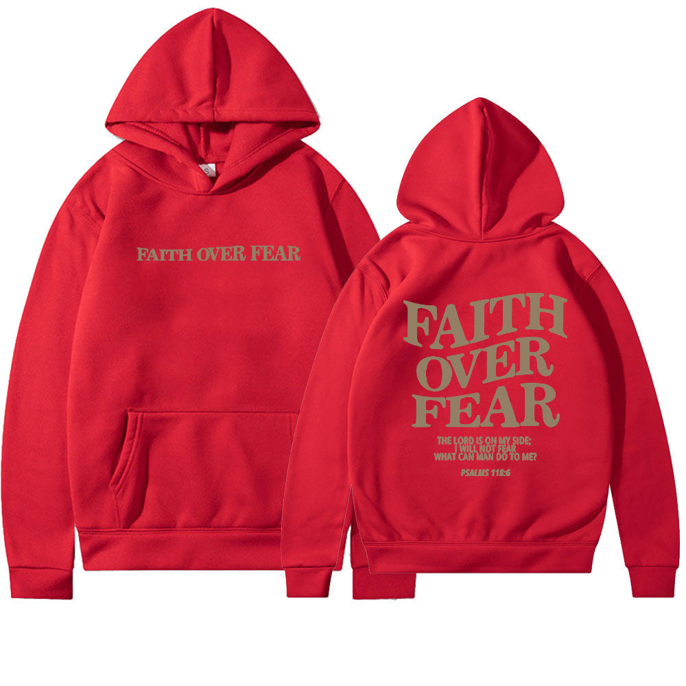 Faith Over Fear Men's And Women's Hoodies Sweater - Plush Fashions Shop 