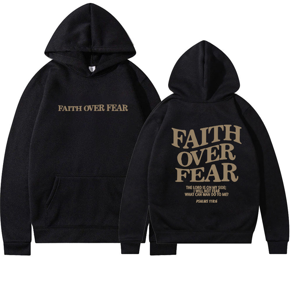 Faith Over Fear Men's And Women's Hoodies Sweater - Plush Fashions Shop 