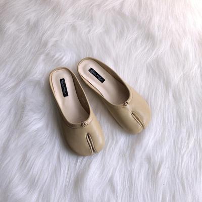 Trotter Shoes Toe Flat Shoes Female Lazy Half Slippers