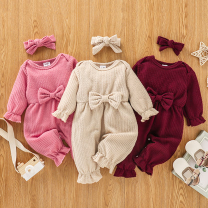 New Autumn Butterfly Long sleeve Infant romper - Plush Fashions Shop 