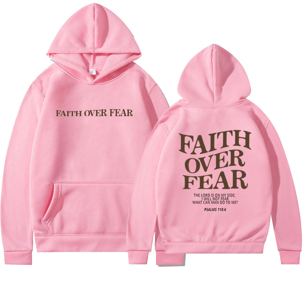 Faith Over Fear Men's And Women's Hoodies Sweater - Plush Fashions Shop 