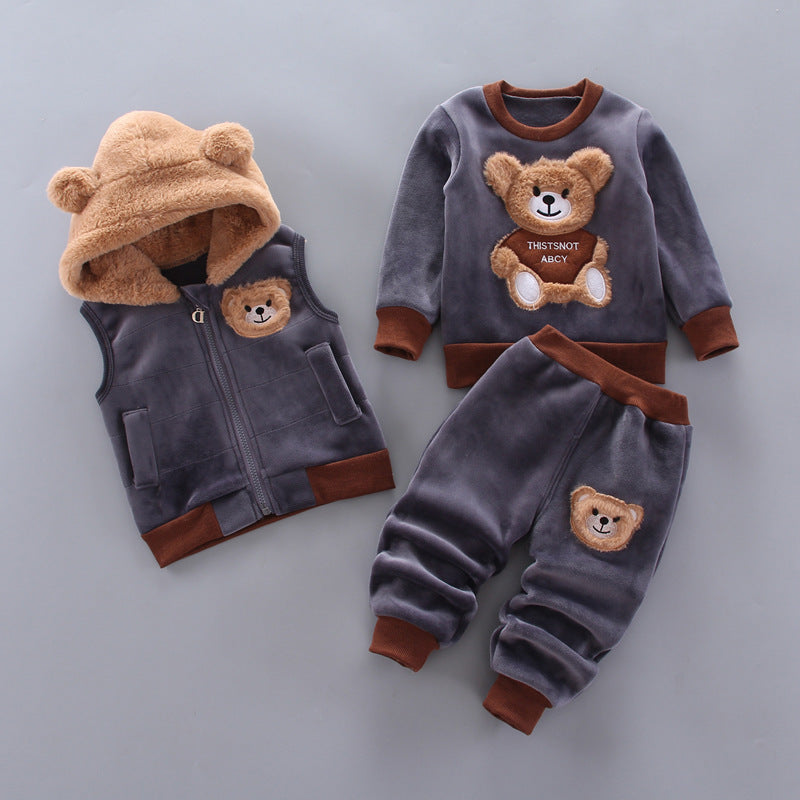 Boys And Girls Fashion Casual Three Pieces Set - Plush Fashions Shop 