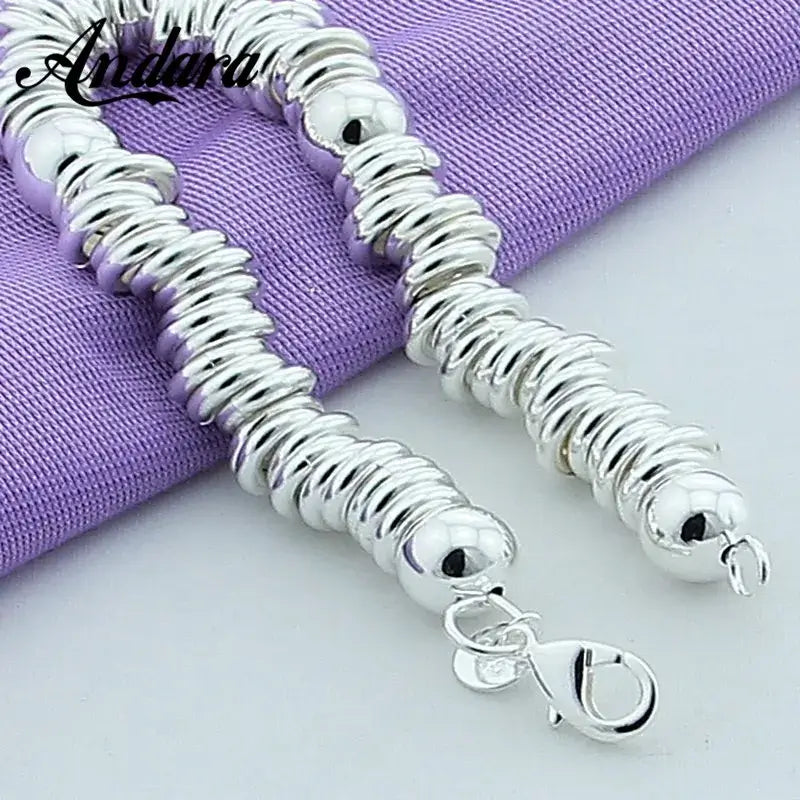 New Arrival 925 Silver Color Charm Cuff Bangle For Women - Plush Fashions Shop 