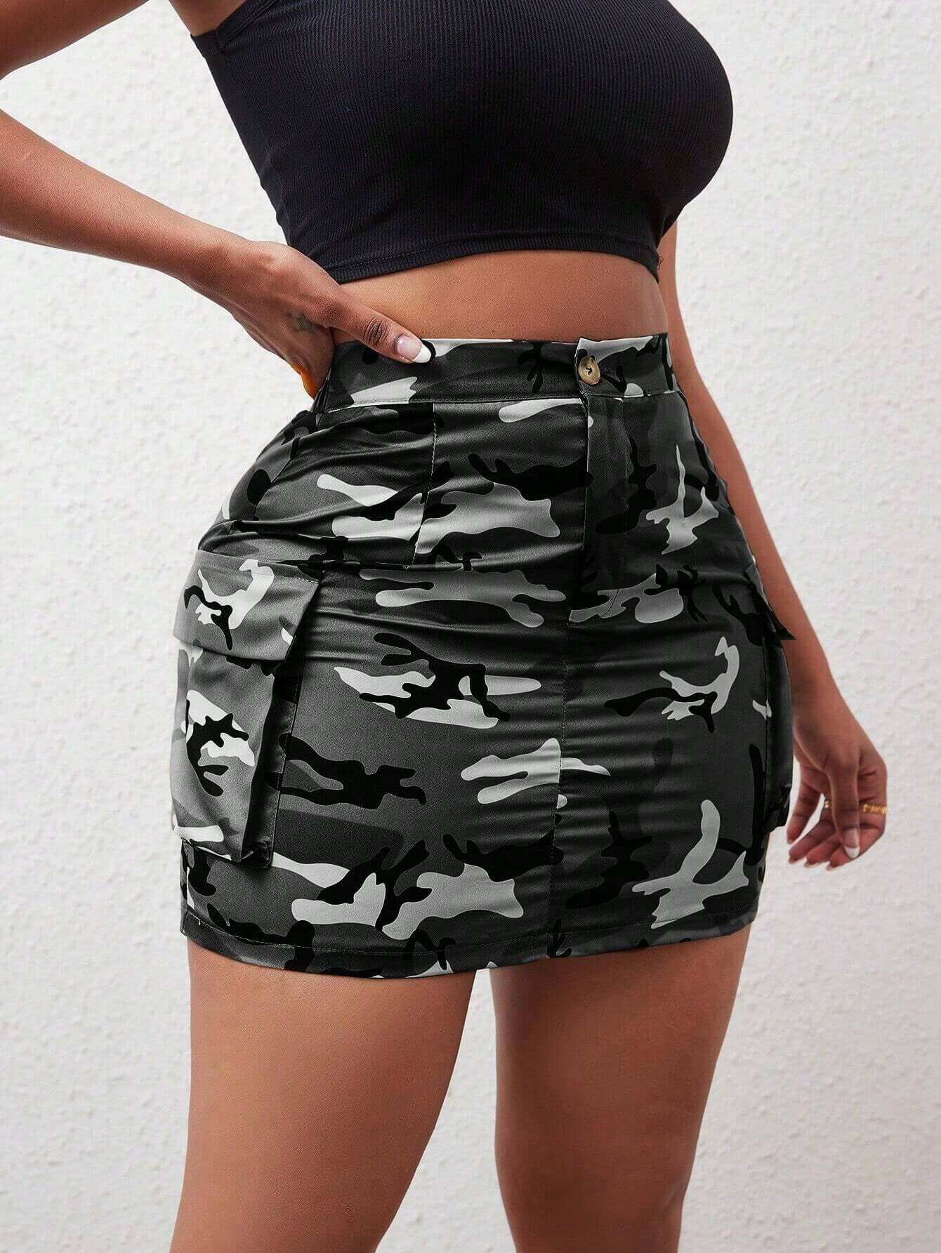 Camo Skirt - Plush Fashions Shop 