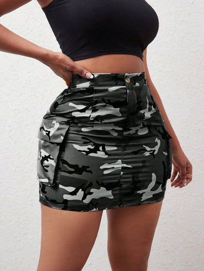 Camo Skirt - Plush Fashions Shop 
