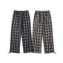  Men's Plaid Trousers Drooping Straight Casual - Plush Fashions Shop 