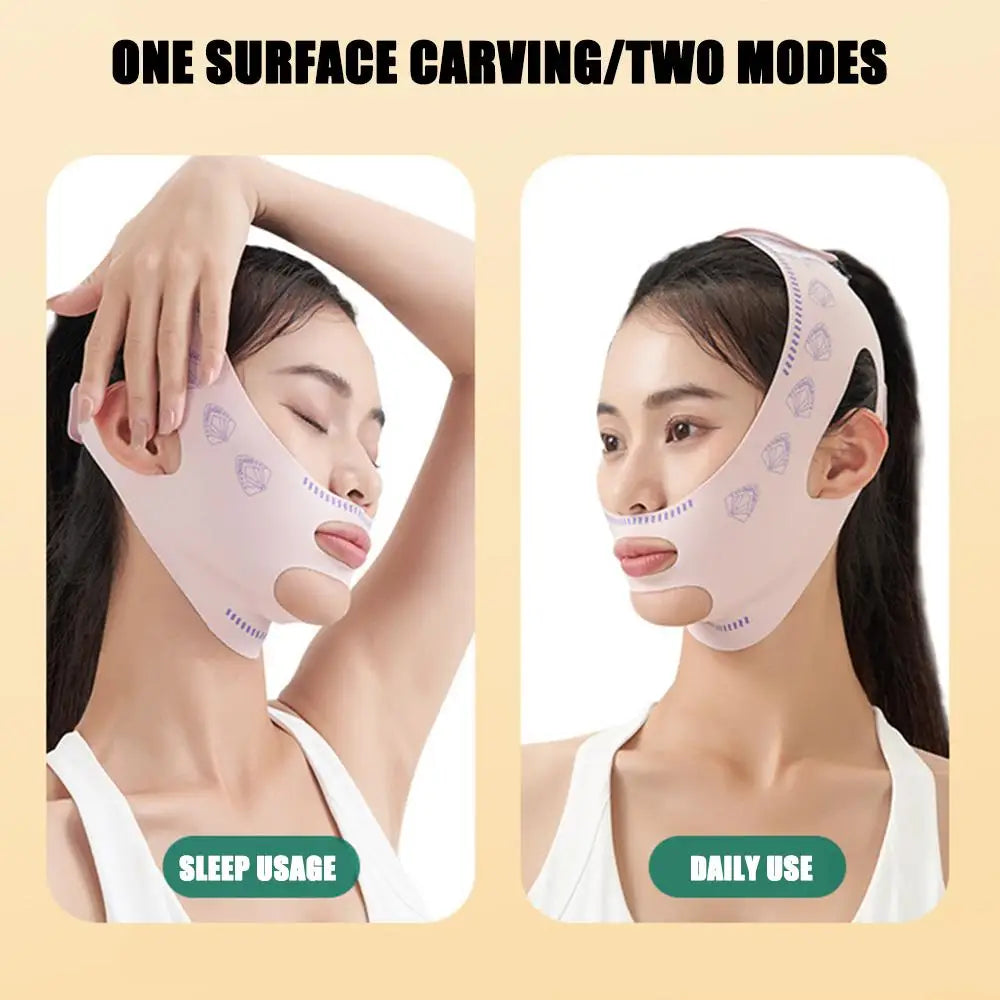 Women's Chin Cheek Slimming Bandage V Shaper V Line Lifting Mask - Plush Fashions Shop 