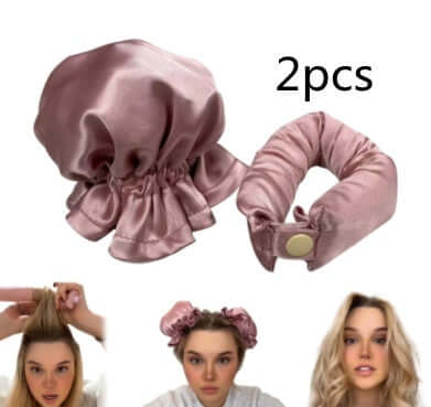 New Heatless Curl Stick With Cloth Cover Cute Ball Head Hair Curler - Plush Fashions Shop 