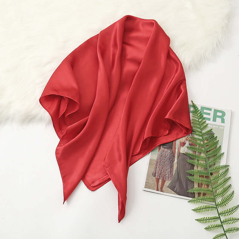 Summer Thin Women's Solid Color Large Kerchief 90 Colors - Plush Fashions Shop 