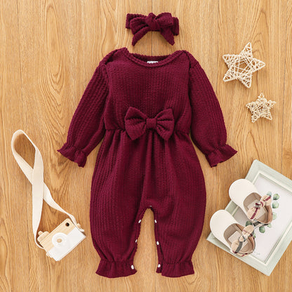 New Autumn Butterfly Long sleeve Infant romper - Plush Fashions Shop 