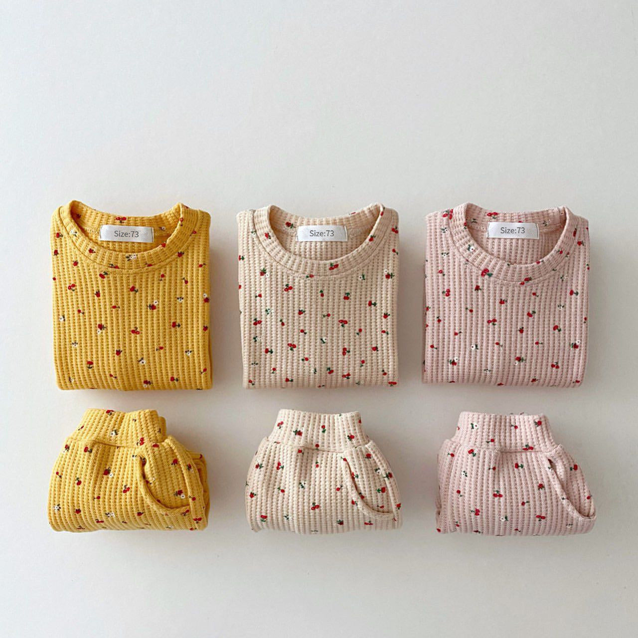 Infant & Kids Waffle Sweatshirt Casual Set - Plush Fashions Shop 