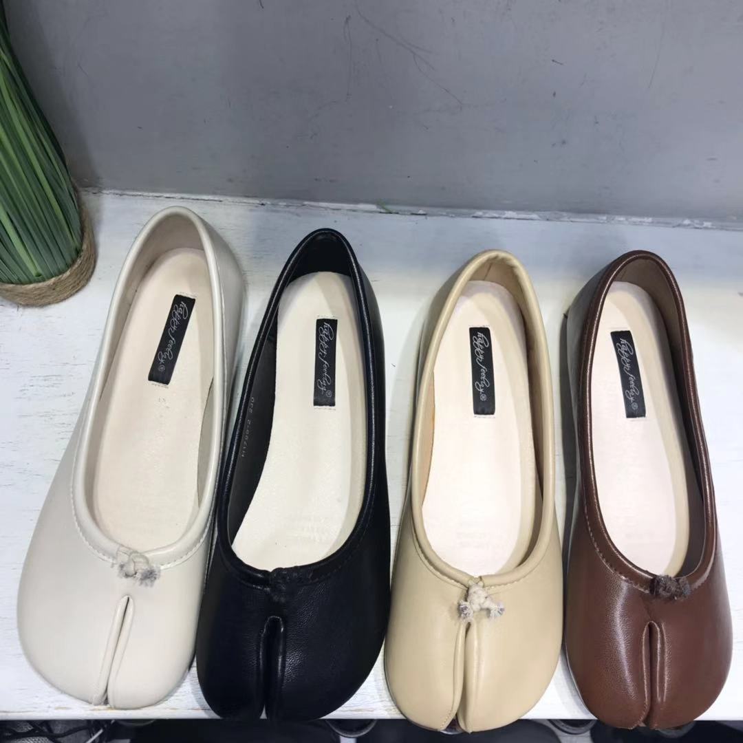 Trotter Shoes Toe Flat Shoes Female Lazy Half Slippers