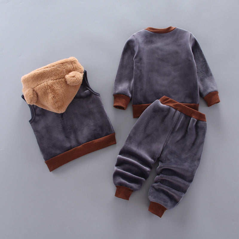 Boys And Girls Fashion Casual Three Pieces Set - Plush Fashions Shop 