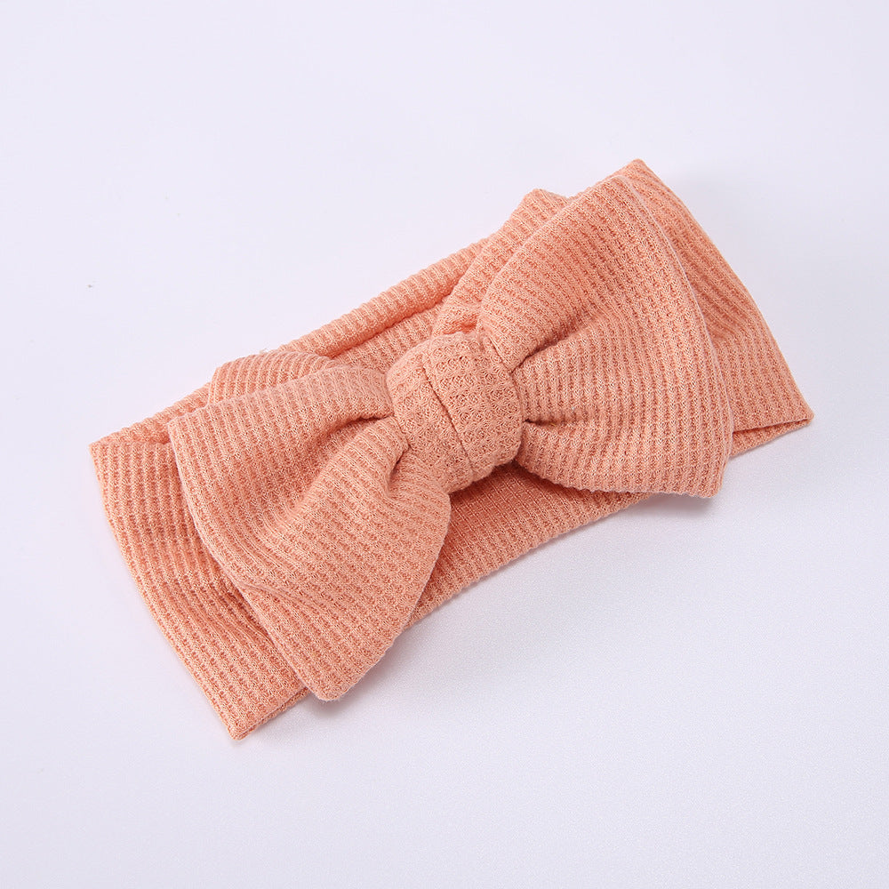 Infant Oversized Bow Hair Band - Plush Fashions Shop 