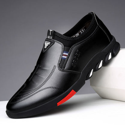 Leather Shoes Mens Leather Spring New Mens Business - Plush Fashions Shop 