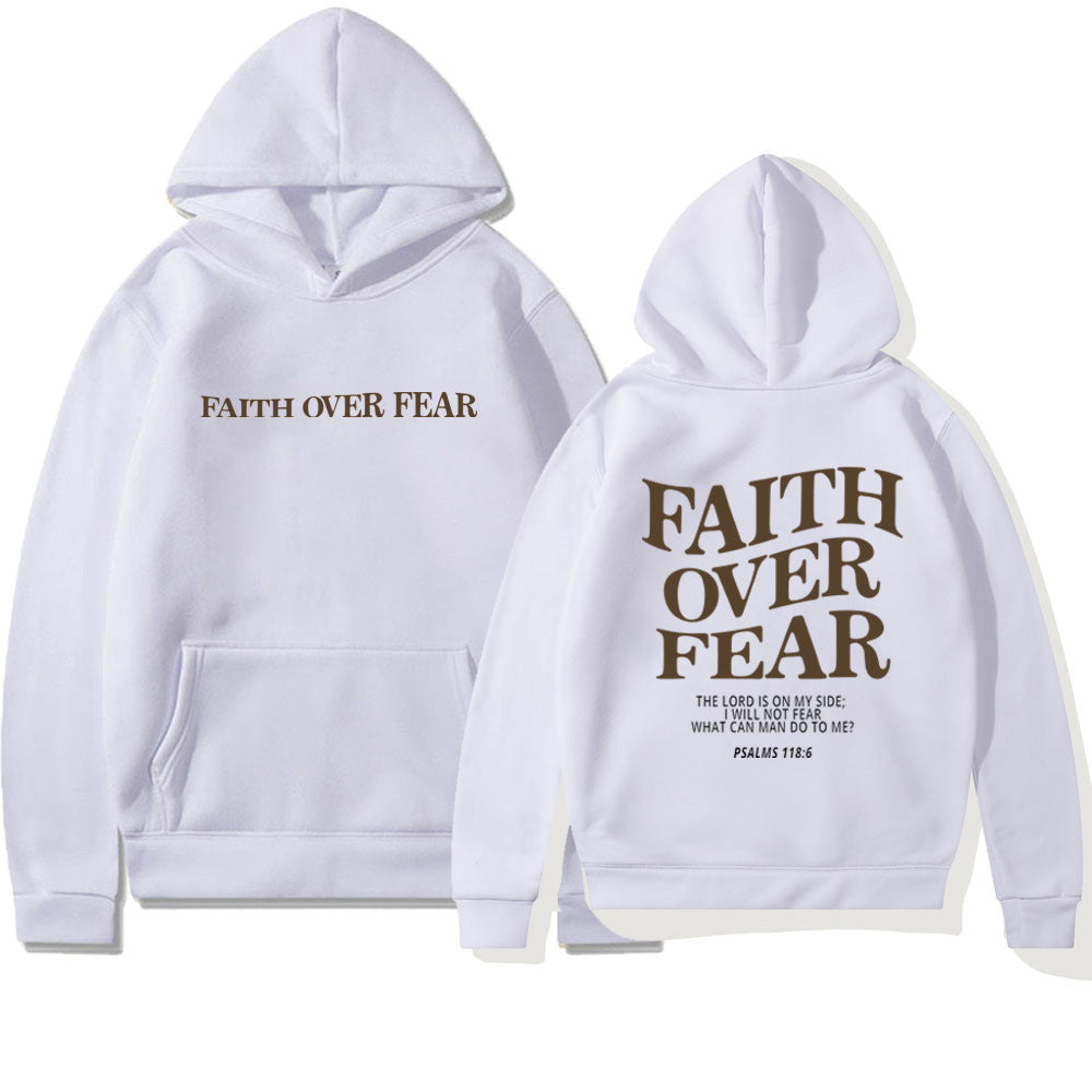 Faith Over Fear Men's And Women's Hoodies Sweater - Plush Fashions Shop 