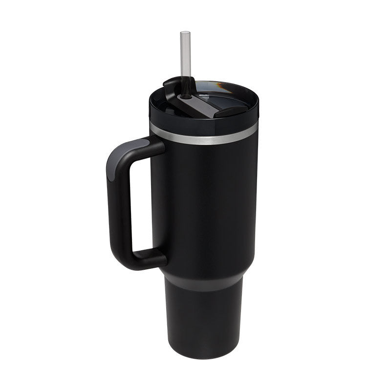 40 Oz Tumbler Straw Insulated, Stainless Steel Spill Proof Vacuum Coffee Cup