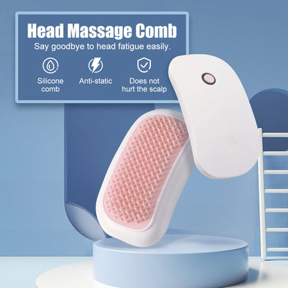 Electric Scalp Massager Scalp Massage Machine Head Massager Scraper Head Scratcher Mini Hair Massage Scalp Scrub Brush - Plush Fashions Shop 